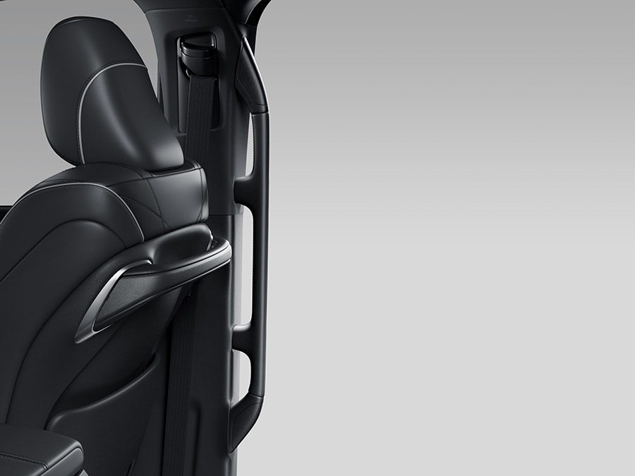 Center Pillar Long Assist Grip (Photo shows an Alphard Executive Lounge)