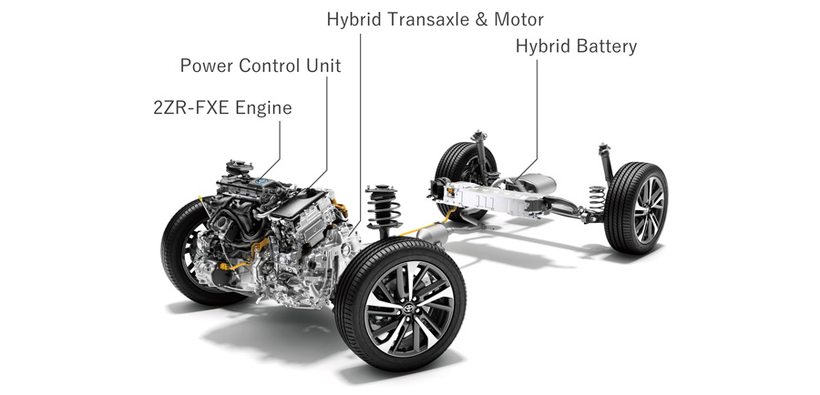 1.8L 2ZR-FXE Engine, Motor (Hybrid / Front-wheel drive)