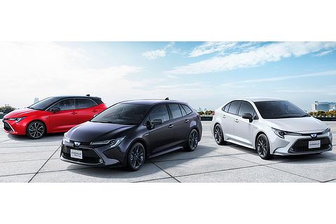 Corolla Sport HYBRID G "Z" (2WD, options shown), Corolla Touring HYBRID WxB (2WD, options shown), Corolla HYBRID WxB (options shown)