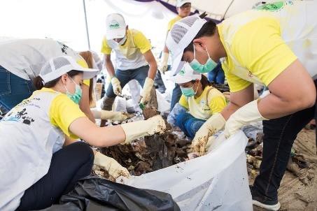 Mangrove tree-planting and plastic waste collection with Toyota group companies