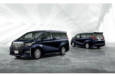 Alphard S "C Package" (2WD; sparkling black pearl crystal shine; options shown)