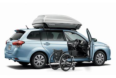 Corolla Fielder Hybrid G(Light Blue Metallic)2WD Welcab with Friendmatic seat