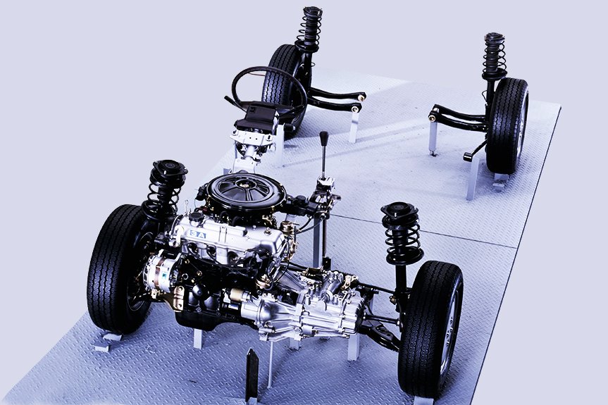 New FF Layout installed in the Fifth-Generation Corolla.