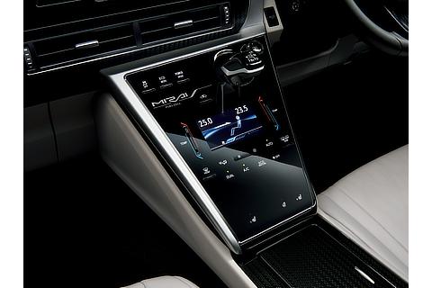 Toyota Mirai fuel cell sedan center cluster