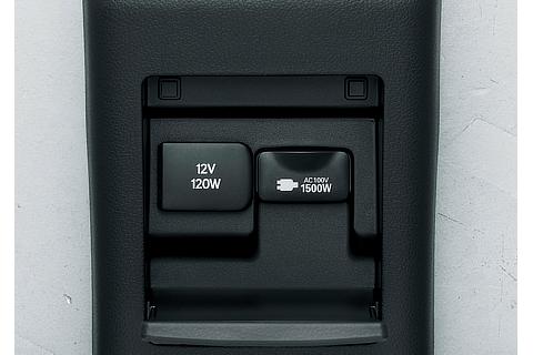 Toyota Mirai fuel cell sedan accessory outlet (DC12 V, 120 W)