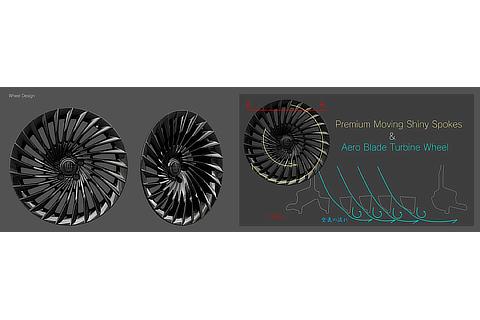 Crown (Sedan type) Wheel Concept Rendering
