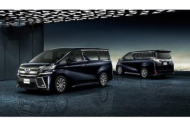 Vellfire ZR "G Edition" (hybrid; sparkling black pearl crystal shine; options shown)