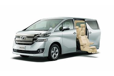 Vellfire X with side lift-up seat (2WD; silver metallic)