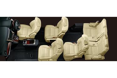 Vellfire seating configuration (super-long-slide passenger seat extended)
